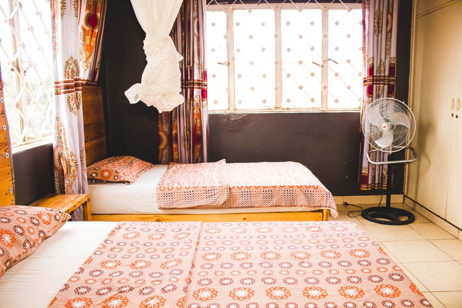 Cozy room with twin beds and simple decor
