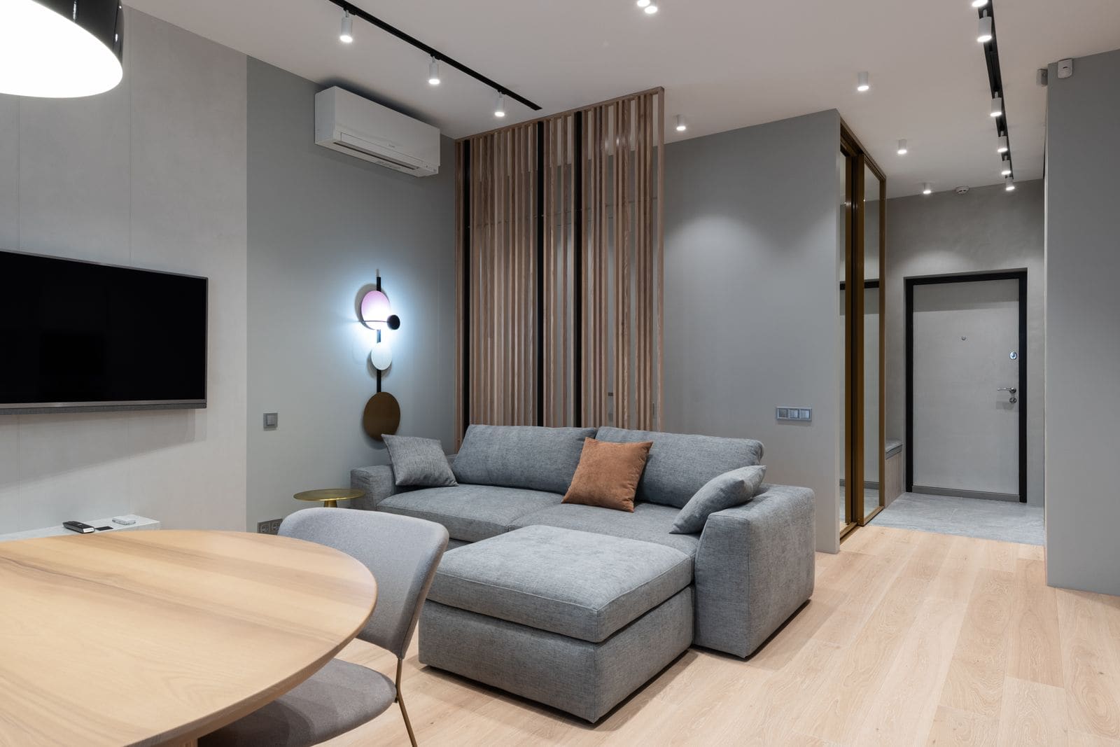 Living room of a modern city apartment