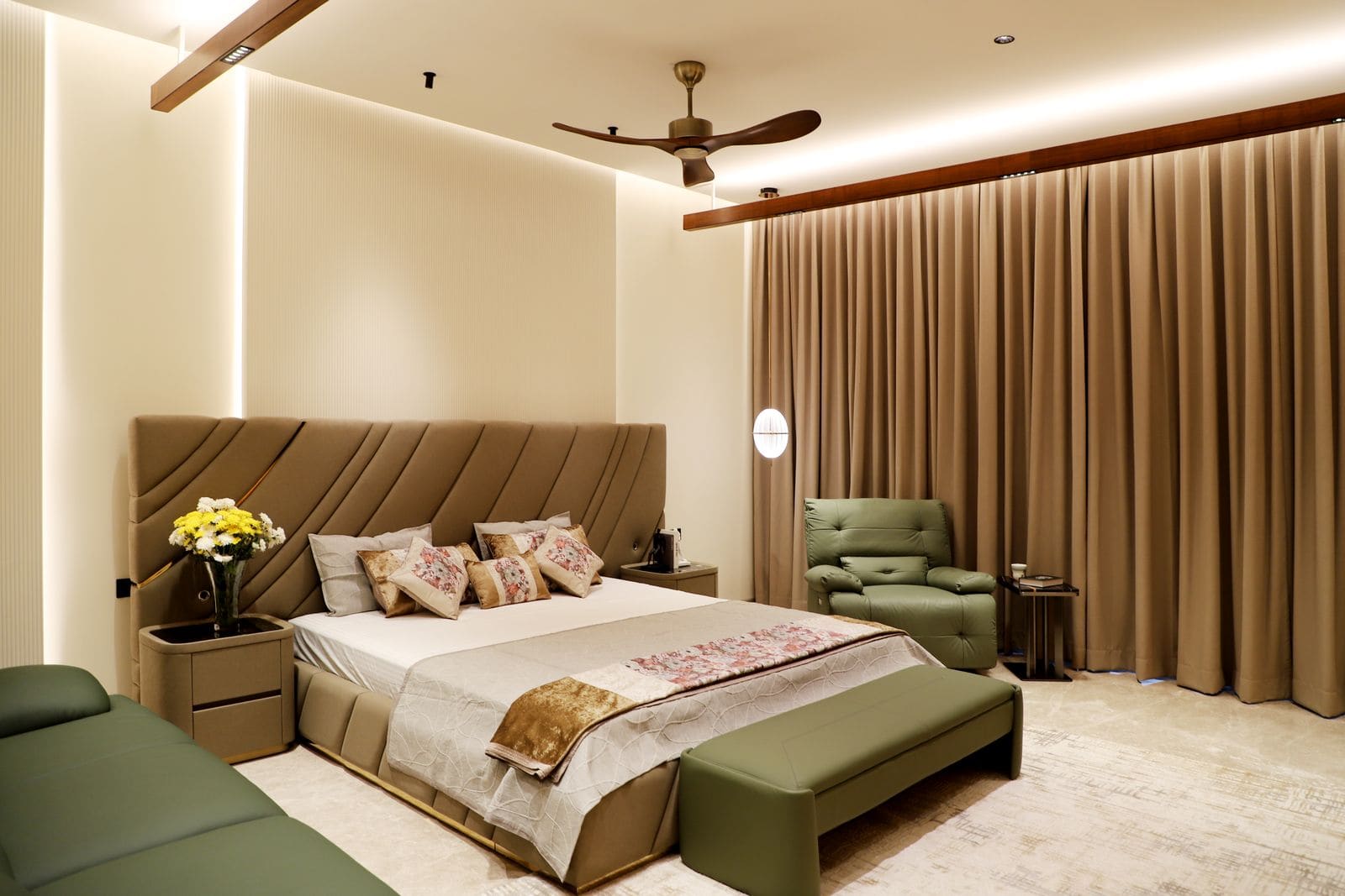 Modern luxury bedroom interior design
