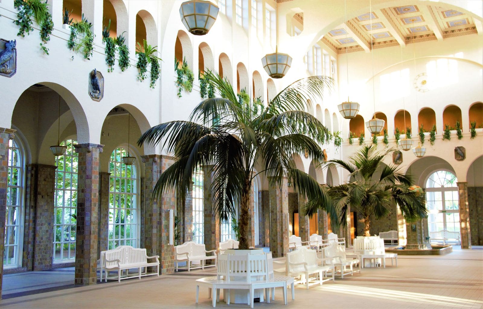 Interior of a luxury resort hotel room